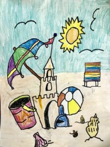 Castle on Beach - Drawing Class