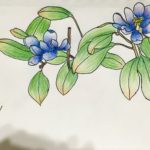 Blue Flower - Drawing Class