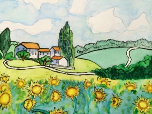 Sunflower - Drawing Class